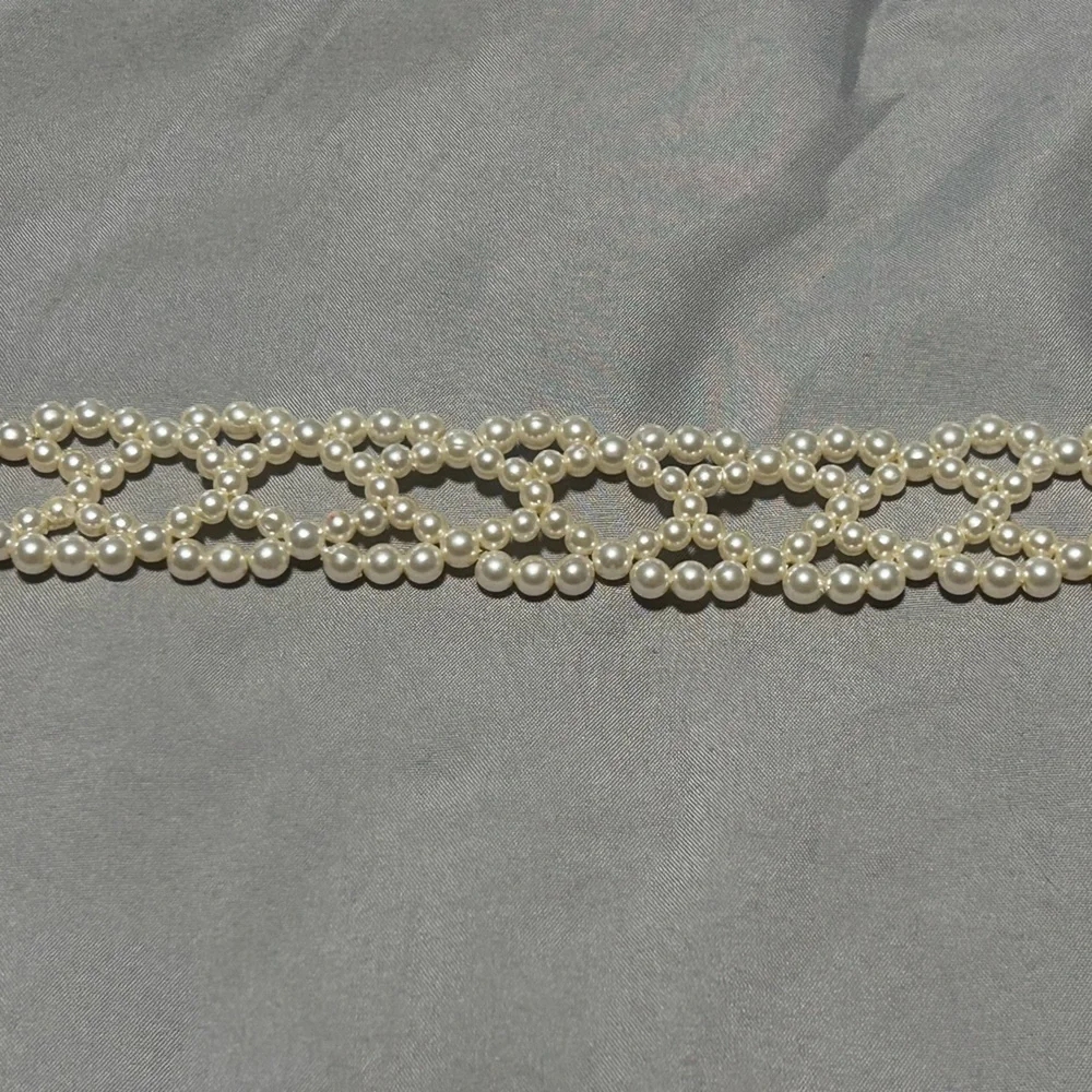 Women’s Classic Faux Pearl Dress Belt